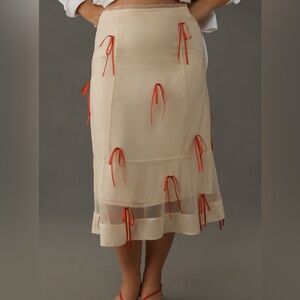 NWOT Maeve Anthropologie Skirt with Bows